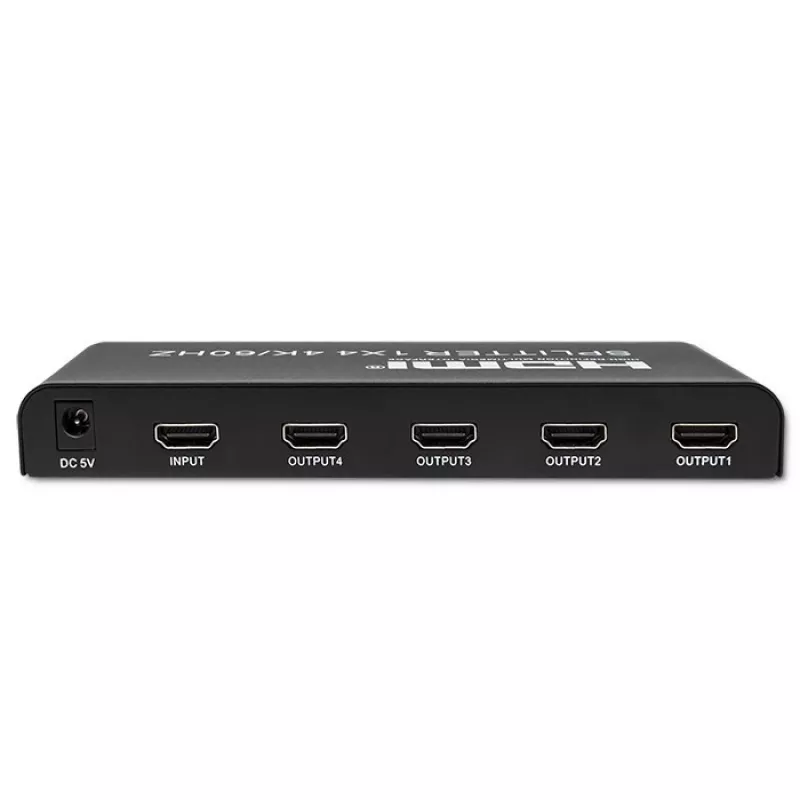 Qoltec 51799 Aktywny Rozdzielacz HDMI 4 x HDMI 4K x 2K | 6Gb/s | 60Hz