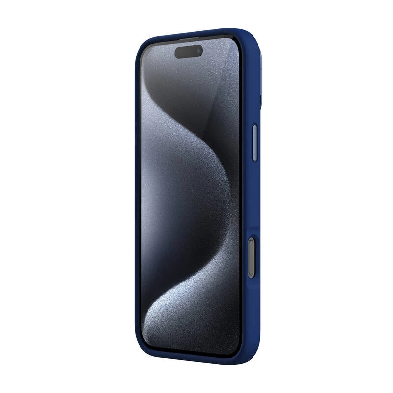 Magnetyczne etui ochronne Nillkin LensWing dla Apple iPhone 16 Pro Max — niebieskie, kompatybilne z MagSafe, podwyższona ramka aparatu