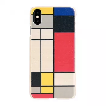 Etui man and wood na iPhone XS Max — drewniany tył, biała ramka