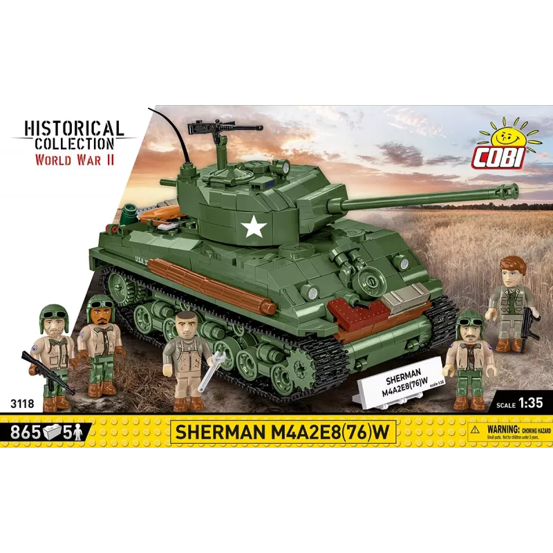 Klocki Sherman M4A2E8 865 klocków