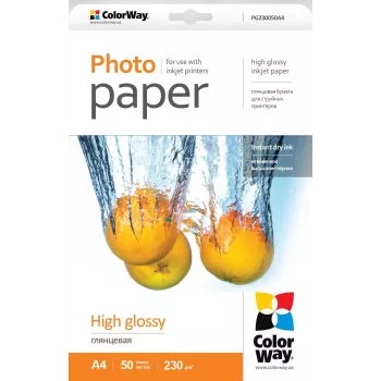 Papier fotograficzny A4 ColorWay PG230050A4, 230 g/m², 50 arkuszy