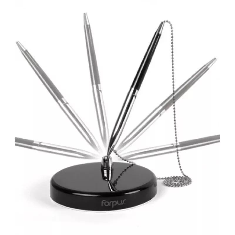 Pen Table-Pen Forpus 0.7mm,Czarny, with Chain 1207-009