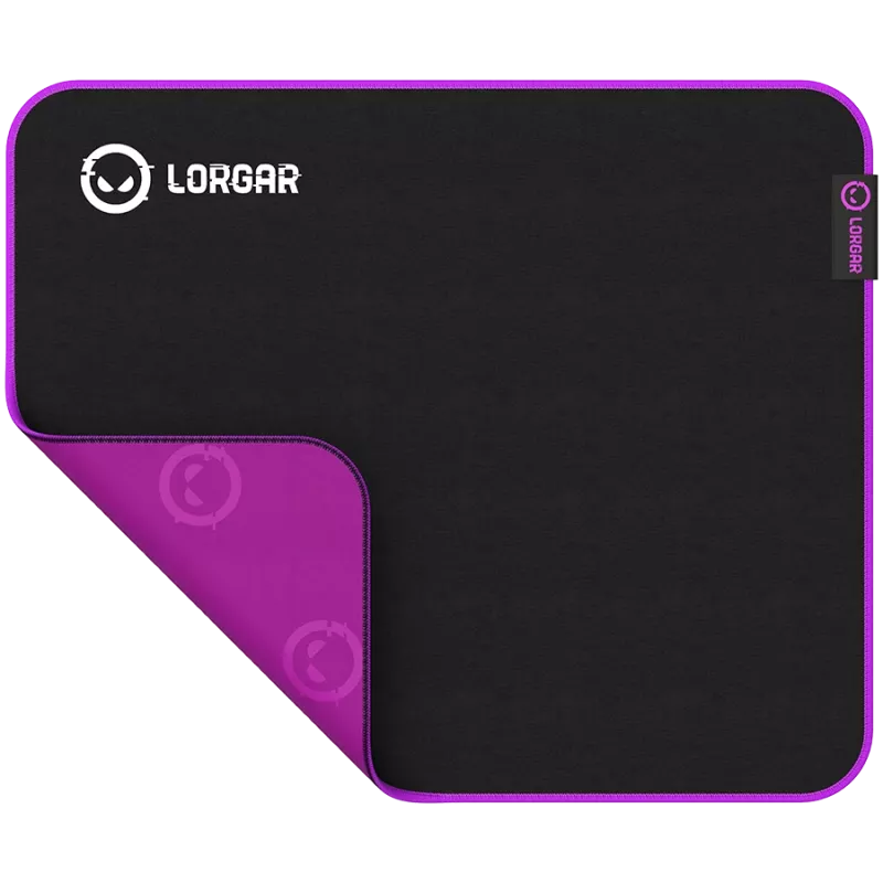Podkładka pod mysz gamingowa Lorgar LRG-GMP313 Czarno-Fioletowa 360x300mm
