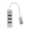 Sbox H-204W USB 4 Porty HUB Biały Kokosowy