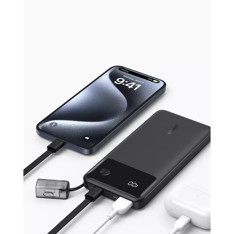 Anker Innovations Power Bank 10 000mAh 22.5W Czarny (A1388G11)