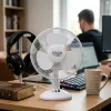 Adler | AD 7302 | Wentylator biurkowy | Biały | Średnica 23 cm | Liczba prędkości 2 | Oscylacja | 60 W | Nie