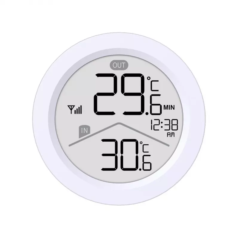 Bezprzewodowa stacja pogodowa GreenBlue, temperatura wewn./zewn., zegar, wybór °C/°F, zasięg do 60 m, GB162