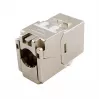 Ekranowane złącze keystone cienki Kat.6A, EQUIP 767223, bez narzędzi, RJ-45, płaskie, srebrne, 8 szt.