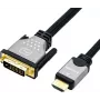 ROLINE 11.04.5876 Kabel-adapter wideo 1,5 m HDMI Typ A (Standard) DVI-D Czarny - Srebrny (11.04.5876)