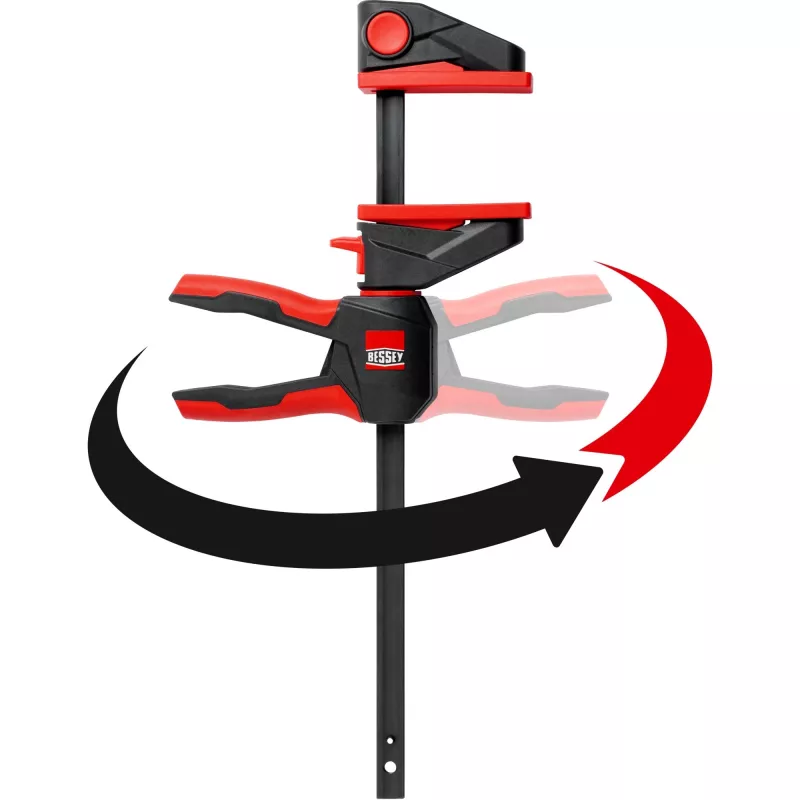 Zacisk jednoręczny Bessey EZ360-15 z obrotową rączką 150 mm głębokość zacisku 80 mm