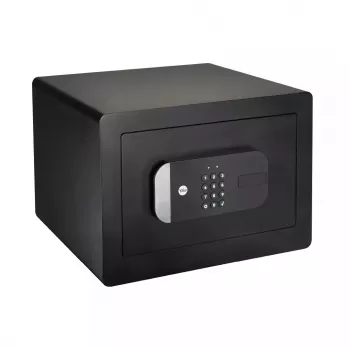 Sejf wolnostojący Yale YSS/250/EB1 — zamek elektroniczny i kluczowy, czarny, 250×300×350 mm