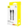 Baseus Flash 2 USB A do USB C kabel szybkiego ładowania 2 m 100 W Czarny