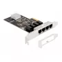 DeLOCK PCI Express x4 Karta 4 x RJ45 Gigabit LAN RTL8111 - PCIe - RJ-45 - PCIe 2.0 - Srebrny - PC - Windows 10 - Windows 11 - Windows 8.1 (88618)