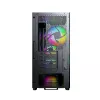 Montech X5M (B) Obudowa PC Micro Tower — Micro‑ATX/Mini‑ITX, 3x120mm przód, 1x120mm tył, obsługa zasilacza ATX, 2x3,5 cala + 4x2,5 cala, Czarna