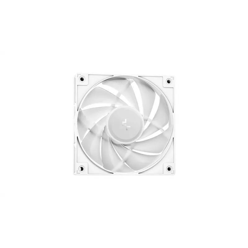 Chłodnica cieczy typu all-in-one DeepCool LE240 V2 — chłodnica 240 mm, 2 wentylatory PWM 120 mm, łożysko hydrodynamiczne, biały