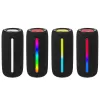 Przenośny głośnik stereo TRACER Stripe Czarny — 10 W RMS, Bluetooth/przewodowy, USB-A i USB-C, MicroSD, wbudowany akumulator (do 5 h)