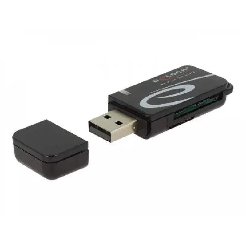 Czytnik kart DeLOCK Mini USB 2.0 z gniazdem SD i Micro SD