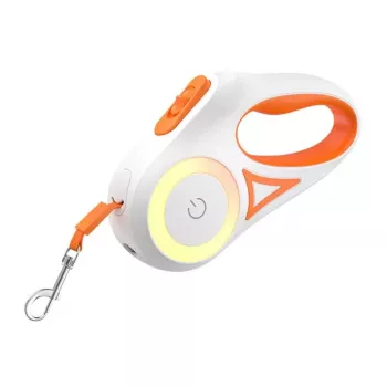 Automatyczna smycz rozwijana Rojeco RSSQYSFG3M-06 — 3 m, pomarańczowa, automatyczna
