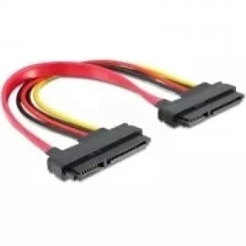 Kabel SATA DeLOCK 84406 22pin / 22pin FM 0.2m Czerwony