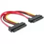 Kabel SATA DeLOCK 84406 22pin / 22pin FM 0.2m Czerwony