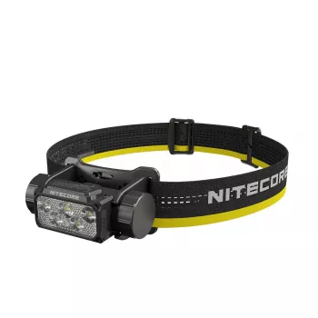 Latarka czołowa Nitecore HC70 UHE — latarka na opaskę, 1600 lumenów, wstrząsoodporna, wodoodporna, 0,172 kg, czarna