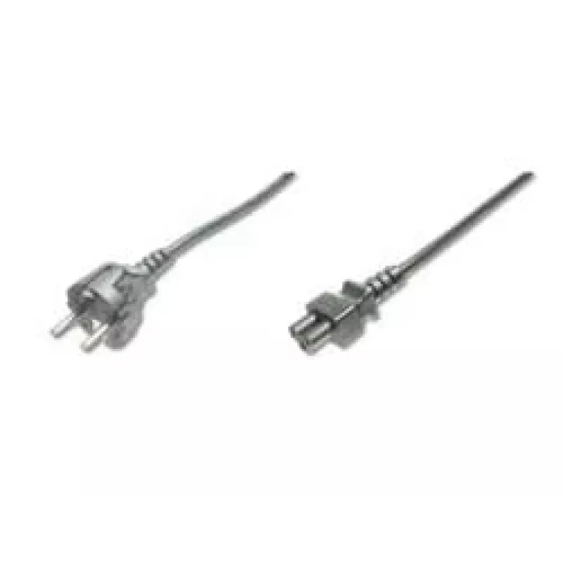 Assmann Power kabel, Schuko - C5, wtyk/gniazdo, 1,8 m, H05VV-F3G 0,75 mm², czarny (AK-440103-018-S)