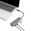 LogiLink USB 3.2 Gen2 Hub 7+1-port 2x USB-A 5x USB-C PD 100W aluminum