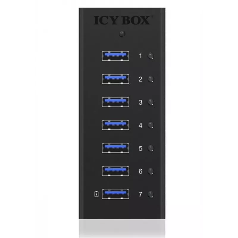 ICY BOX IB-AC618 USB 3.2 Gen 1 (3.1 Gen 1) Typ-B 5000 Mbit/s Czarny