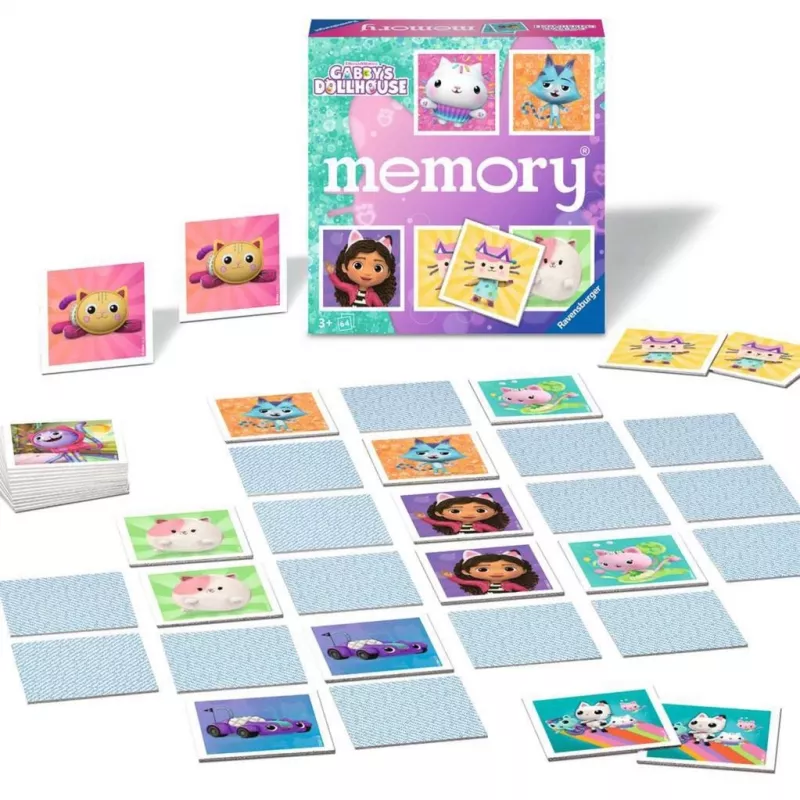 memory – Gabby's Dollhouse, gra memory