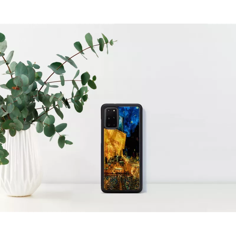 Etui ochronne iKins do Samsung Galaxy S20+ — czarne Cafe Terrace