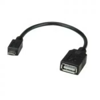 Kabel USB 2.0 VALUE, USB 2.0 Typ Micro B - Typ A BU, OTG 0,15 m (11.99.8311)
