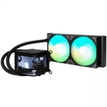Jonsbo D32 STD Obudowa PC + TRYX PANORAMA Kompletny układ chłodzenia cieczą, ARGB - 240 mm, czarny