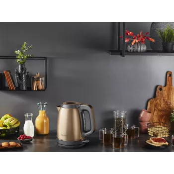 Czajnik elektryczny Tefal 1,7 L 2400 W czarny/miedziany