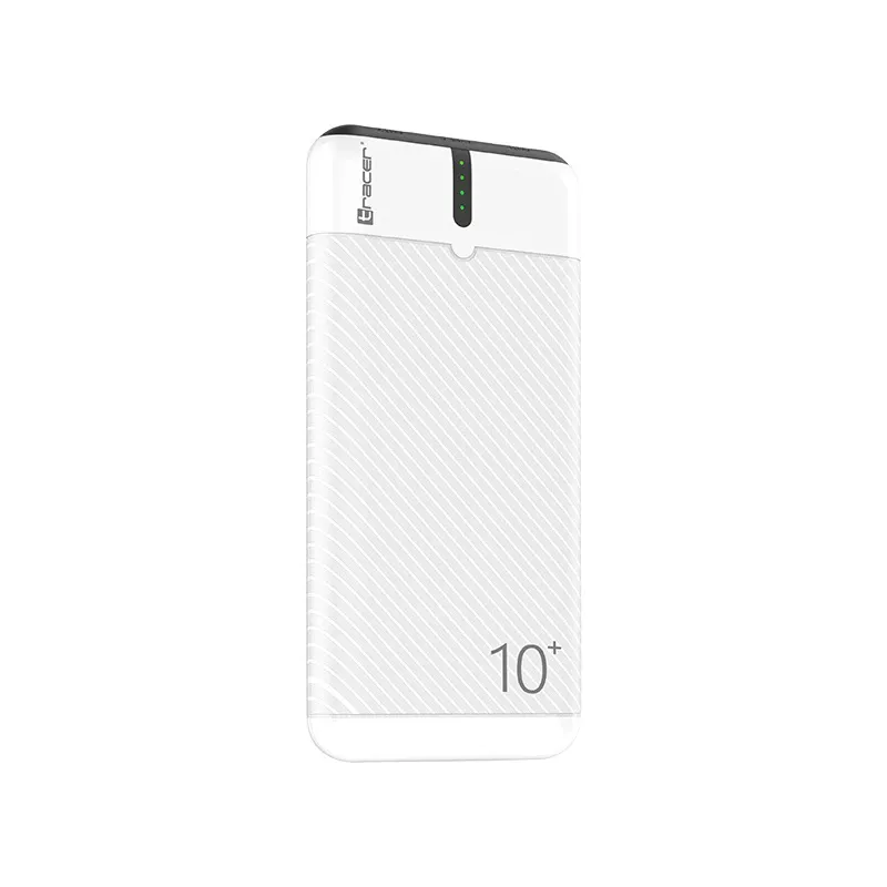 Power bank EnerGo 10000mAh biało-czarny