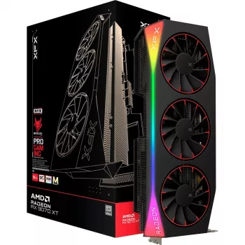 Karta graficzna XFX Radeon RX 9070 XT OC — 12GB GDDR6, PCIe 5.0, 3x DisplayPort 2.1, HDMI 2.1, 3 wentylatory, 360×155×72 mm