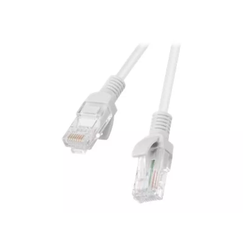 LANBERG Cat5e U/UTP RJ-45 Patch kabel PCU5-10CC-1500-S, 15 m, szary, CCA, 26 AWG, 100 MHz