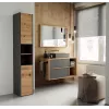 Topeshop S30 ANTRACYT/ARTISAN szafka łazienkowa