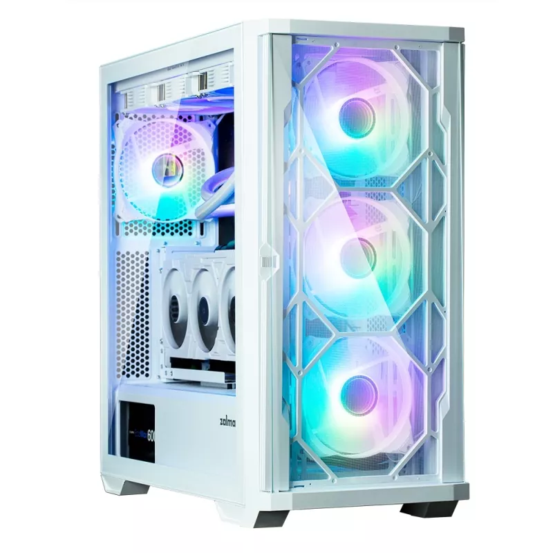 Zalman Z10 DUO ATX ZM-IF120 x4 Biały