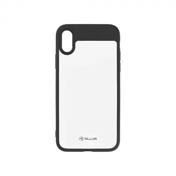 Cover Tellur iPhone X 14,7 cm (5,8 cala) Czarny Przezroczysty