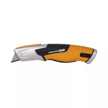 Nóż uniwersalny Fiskars 1062938 czarno-pomarańczowy, nóż z ostrzem żyletkowym