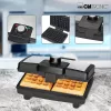Clatronic WA 3606 gofrownica 2 gofr(y) Czarny,stal nierdzewna 800 W