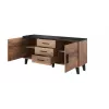 Cama sideboard LOTTA 150 2D3S wotan oak + mat Czarny