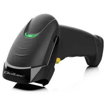 Przewodowy ręczny skaner kodów kreskowych 1D/2D QOLTEC 50853 — USB, obudowa ABS, kabel 1,65 m, 97×65×167 mm, 105 g