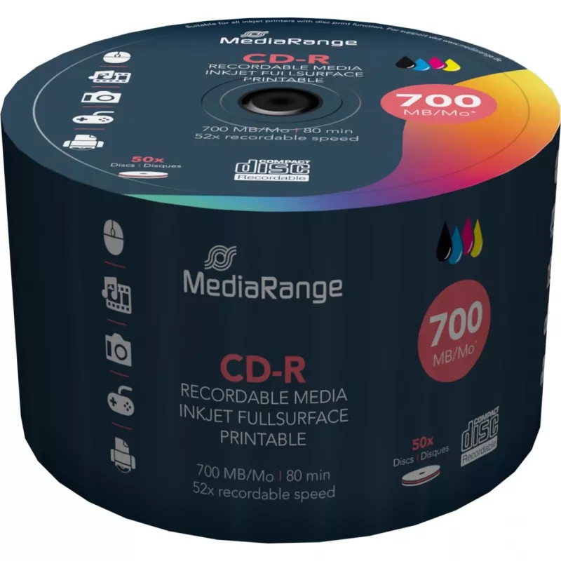 CD-R MediaRange MR208 700 MB 52x 50 szt.