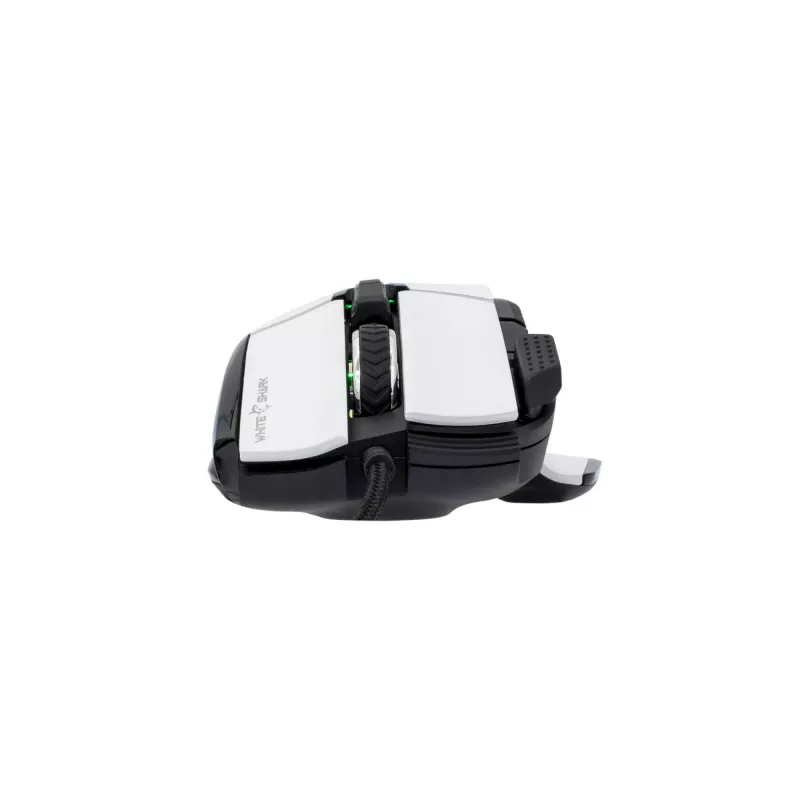 biały Shark GM-9006 MARROK Biały RGB / 12.000 dpi