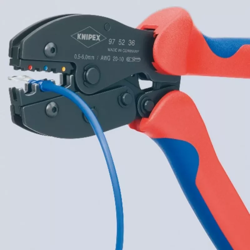 Szczypce do zaciskania Knipex PreciForce L.220mm 0,5-6 (AWG 20-10) mm 487g
