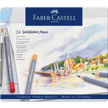 Kolorowe kredki Faber-Castell Goldfaber Aqua 24 szt.