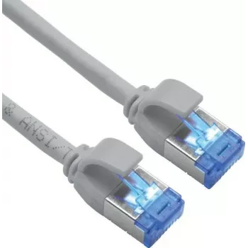 Kabel krosowy ROLINE S/FTP kat.6A TPE PoE-tauglich, bezwęzłowy, szary 1,5 m — sieć — CAT 6a