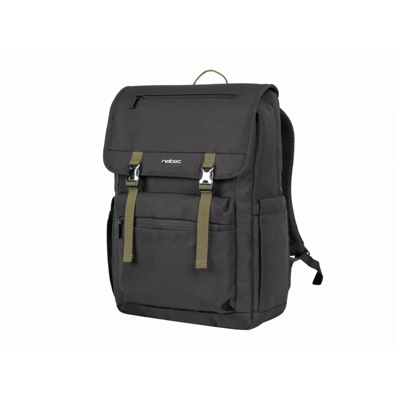 Plecak NATEC Niala Hunter zielony 39,6 cm 15,6 cala Czarny 1 komora 2 kieszenie przednie