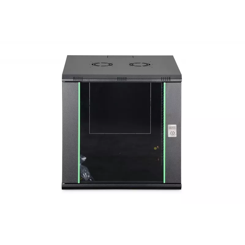 Szafa sieciowa naścienna DIGITUS Dynamic-N DN-37111 — 12U, 600x600 mm, IP20, zamek na klucz